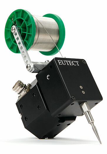 FAULHABER Stepper motor in Eutect compact wire feed module for soldering and welding